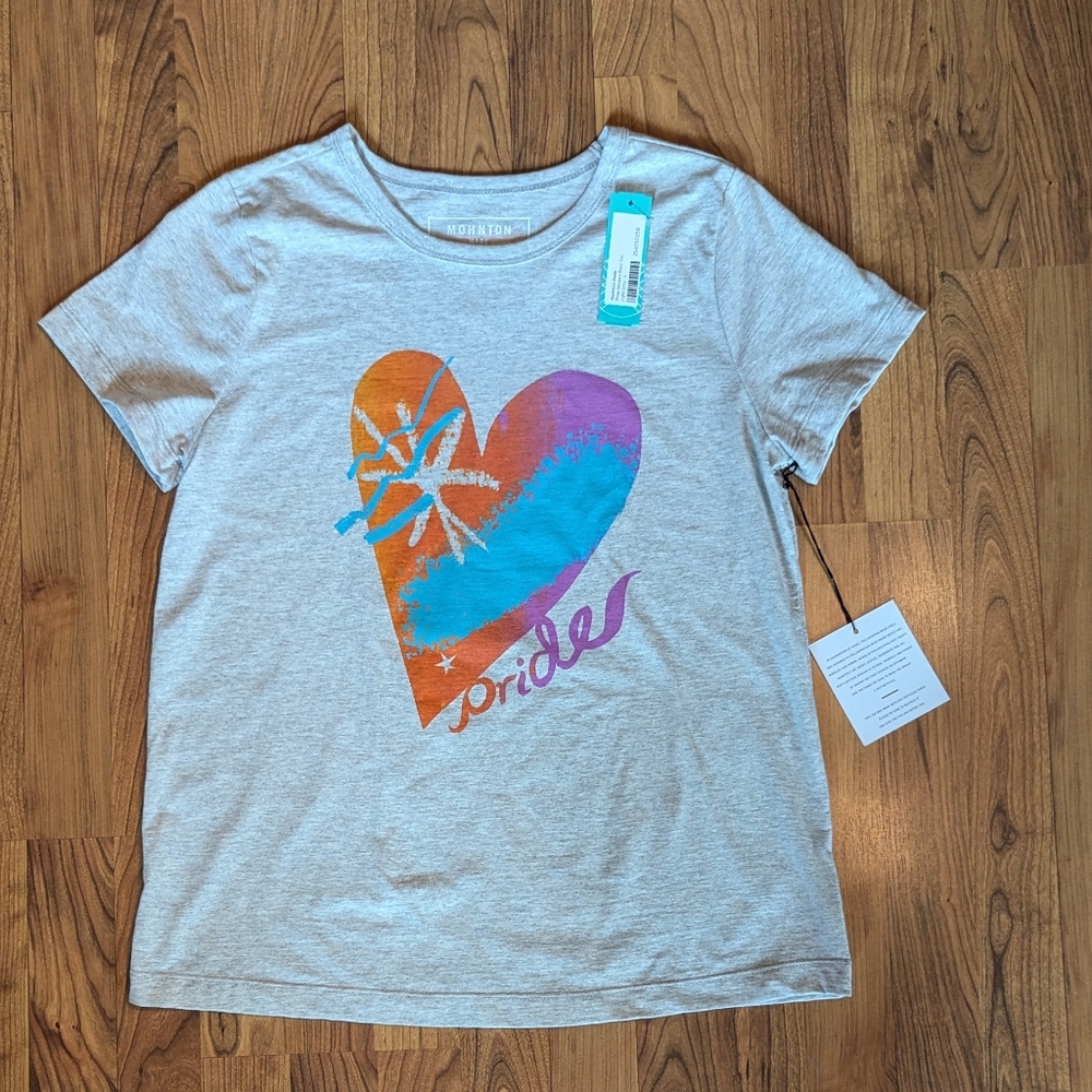 🌈Mohnton Made Kah Yangni Pride T-Shirt in Gray and Pink, Size Large